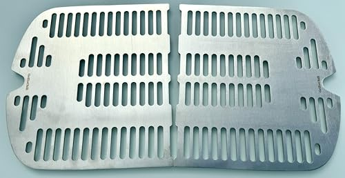 Grillrost Edelstahl V2A 1.4301 Ersatzrost passt für Grill Weber Traveler + Traveler Stealth Edition/SUPER Premium Deluxe Version/brachiale 5-5,2 mm Materialstärke / 5,40 Kg Gewicht