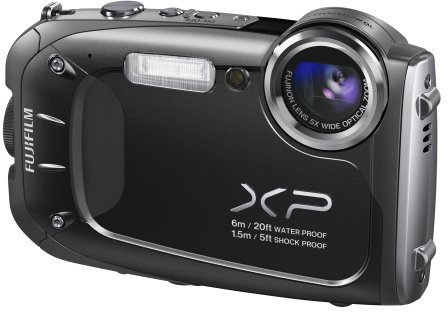Fujifilm FinePix Digital Camera XP60 16.4 Megapixel with 5x Optical Zoom Waterproof to 20ft/6m Shockproof to 5ft/1.5m 2.7-Inch LCD Black (Renewed)