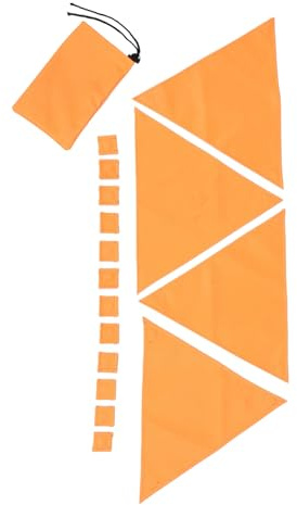 SHERCHPRY Panneau De Sécurité Orange avec Boutons Magnétiques pour Affût De Chasse Travaux Routiers Entrepôts Et Chantiers Extérieurs