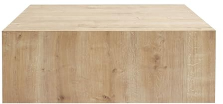 Hanah Home MDF Couchtisch Prizma - 90 x 90 x 35 cm - Eiche Saphir