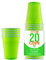 Original Cup- Pack de 20 Gobelets Américains, GV53-20, Vert, 1 Unité (Lot de 1)