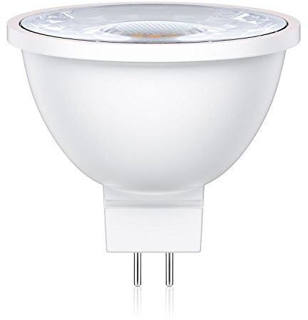 ledscom.de GU5.3 LED Leuchtmittel, MR16, weiß (3900 K), 5,7 W, 524lm, 37°, MR-16, GU-5.3, GU-5,3, Spar-lampe, Spot, Stiftsockel, Energiesparlampe, Strahler, 12V, Trafo