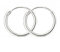 EDELIND Creolen 585 Gold 13mm Feinе Ohrringe 14 Karat Weißgold für Damen Mädchen Breite 1,3 mm Hoop Ohrringe Set mit Schmuck Geschenk Box Made in Germany