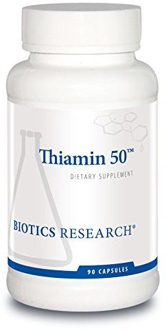 BIOTICS RESEARCH Thiamin 50™ – High Potency Vitamin B1 50 mg 90 Capsules