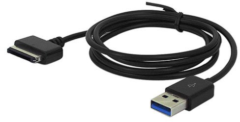 Skque - Cavo dati USB per trasformatore Asus Prime TF201 / TF101 / TF300T / TF700, cavo di alimentazione, colore: Nero