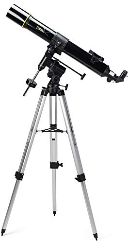 National Geographic 90/900 Telescopio refractor EQ3, negro