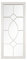 La Hacienda Tall Rectangular Cream Metal Outdoor Garden Mirror Feature, 55462