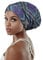 FocusCare Schlafmütze für Damen mit langem Haar, Dreadlocks, Locken, kleine Größe, mit Satin gefüttert, Violett / Grün