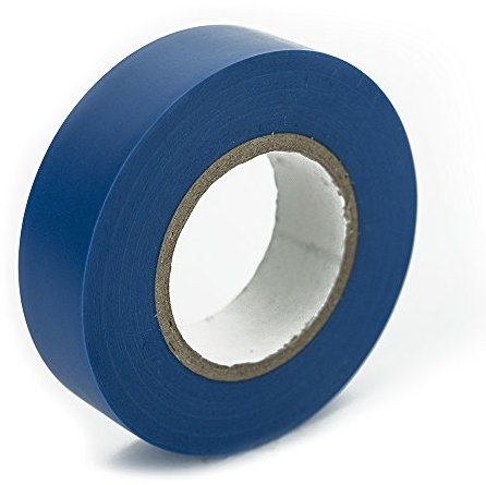 BG Electrical Cinta aislante, 20 metros, color azul