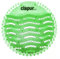 clapur Urinal-Sieb (2x) Duft Gurke-Melone, Spritzschutz fürs Männer WC für jedes Pissoir, Urinal-Einlage, Lufterfrischer, Kunststoff-Matte, rund, grün