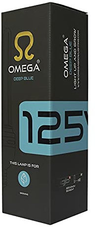 Omega 125W CFL Grow Lamp Deep Blue 6400K (10 in Box)