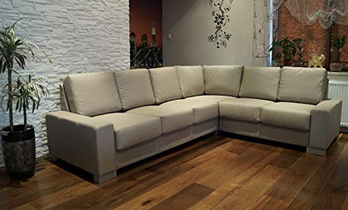 Quattro Meble Echtleder Ecksofa California 216x272cm Ledersofa Echt Leder Eck Couch große Farbauswahl !!!