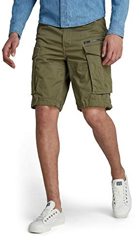 G-STAR Men's Rovic Zip Relaxed Shorts, Green (sage D08566-5126-724), 35