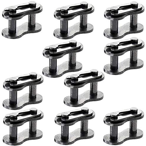 QAZAKY 10 Pcs 415 Drive Chain Repair Master Connector Split Link for 49cc 50cc 60cc 66cc 70cc 80cc 2-stroke Gas Engine Motorized Bicycle ATV Quad Scooter Motorcycle Go Kart Moped Dirt Pocket Mini Bike