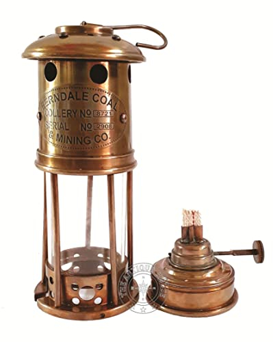 Seefahrt Messing 17,8 cm Bergmann-Lampe Vintage Maritim Schiff Boot Öllaterne
