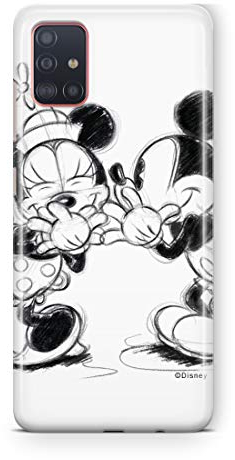 ERT GROUP Handyhülle für Samsung A51 Original und offiziell Lizenziertes Disney Muster Mickey & Minnie 010 optimal an die Form des Handy angepasst, hülle aus TPU
