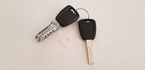 YUCHEN Cilindro Serratura Porta Anteriore Sinistra per Panda 169 312 con 2 Chiavi Nero