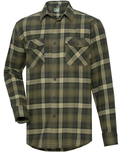 Wald & Forst Jagdhemd Core Oliv kariert L