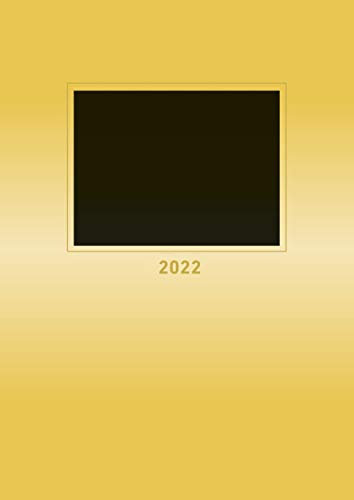Foto-Bastelkalender gold 2022 - 21 x 29,7 - Do it yourself calendar A4 - datiert - Kreativkalender - Foto-Kalender - Alpha Edition