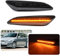 njssjd LED-Seiten-Repeater-Kontrollleuchten für Alfa Romeo 147 Facelift 05-10 Alfa Romeo 156 97-05 Fiat Tipo Cross Lancia MK3 Delta Ypsilon Smoked Lens Side Blinker Blinker Lampen
