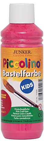 Piccolino 111530 - Peinture pour Enfants Kids Rose 250ml - Peinture Multi-Supports à Base d'eau Gouache Tempera, Peinture Scolaire