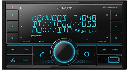 Kenwood DPX305MBT Double DIN in-Dash Digital Media Receiver with Bluetooth (Does not Play CDs) | Mechless Car Stereo Receiver | Amazon Alexa Ready - Black