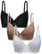 Coconuda Confezione da 3 Reggiseni Rosa Assortito 3