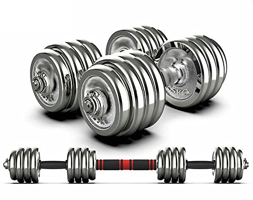 LTLCLZ 40Kg Galvanisch Hantel Set Handgewicht Langhantel Für Fitnessstudio Heimtraining Abnehmen Körperformung Männer Frauen Gusseisen Hanteln