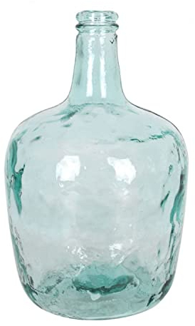 Garrafa vidrio transparente en estilo Apple, Disponible varios modelos y tamaños capacidades, para elegir sus favoritos (8 L, S/TAPÓN)