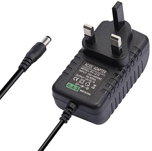 12V 1A Power Adapter, AC Adapter 100-240V to 12v DC Power Supply Driver Transformer Universal Power Adapter 5.5mm x 2.1mm Jack for LED Strip Lights, Router, CCTV Camera, Monitor