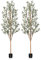 Kazeila Olivier Artificiel 210cm Plantes Artificielles Interieur Plante Artificielle Fausse Plante Décoration Interieur Maison Balcon Déco(2PACK)