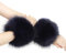 1 Paare Fell Pelz Armstulpen,Damen Pulswärmer Pelz Kunstfell Fellstulpen Fell Manschette Handschuhe Pulswärmer Kunstfell Winter Handgelenk Wärmer für Pullover Mantel Weste Jacken für Frauen,Dunkelblau
