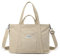 CORIOS Sac à Bandoulière en Velours Côtelé Sac à Main pour Femme Casual Sac Porté Epaule Sac Fourre-Tout Grand Capacité Sac D'épaule Sac Messager Sac Cabas pour Travail Voyage Fête Achat Kaki