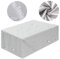Abdeckung Gartenmöbel Winterfest, Gartentisch Abdeckung 180x100, Schutzhülle Abdeckplane für Gartenmöbel Schutzhülle Gartenmöbel Abdeckhaube Rechteckige Wasserdicht Anti-UV (Silber 180x100x75cm)