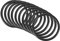 QUARKZMAN 10 Stücke Nitrilgummi O Ringe Abdichtung Reparatur 40mm x 35mm x 2,5mm für Wasserhahn Klempner Reparatur Dichtung Verbindung, Schwarz