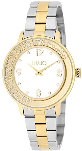 LIU JO Time Damen Armbanduhr 36mm Edelstahl, in der Farbe Silber-Gold, Quarz, TLJ2059
