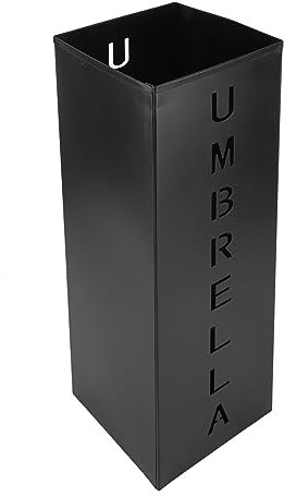 Seau à Parapluie, Porte-parapluie en Métal Gain de Place Design Creux carré Antirouille pour Bureau