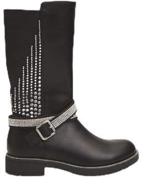 BATA Stivaletti da Bambina con Cinturino e Strass Comodi Eleganti Casual Invernali