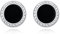 TANGPOET Ohrstecker für Herren Damen 925 Sterling Silber Schwarz Onyx Ohrring Kleine Hypoallergene Ohrringe Schmuck Valentinstag Geschenke für Jungen Mädchen