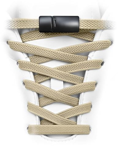 GRBISI Schnürsenkel ohne Binden für Sneaker, elastische Schnürsenkel, Kinder und Erwachsene, ohne Binden, magnetisch, dehnbar, Rot, Grau – Graues Schloss