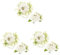 Zerodeko 3 Sätze Hand Handgelenk Corsage Handgelenk Corsage Blumen Blumen-Corsage-Armband Corsagenarmband Fürs Handgelenk Weiß Seidentuch Braut Hochzeit Handblumen