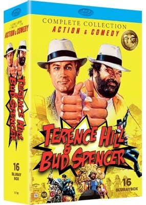 Bud Spencer & Terence Hill Complete Collection - 16-Disc Box Set ( I due superpiedi quasi piatti / Chi trova un amico trova un tesoro / Pari e dispari / Nati co [ Blu-Ray, Reg.A/B/C Import - Denm