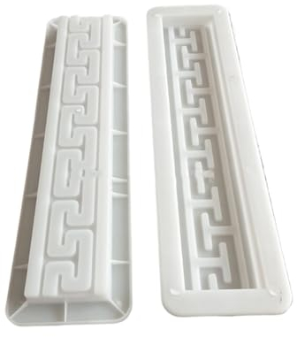 Beton Gießform Zement antike Ziegel quadratische Form Garten Weg Machen Ziegel Form 3D Schnitzen rutschfeste Beton Kunststoff Pflaster Formen 45 x 8 x 2,5 cm