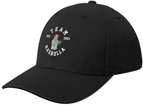 LXCUDXZ Baseball Kappe Hasbulla – Team MMA Hasbulla Fight Baseball Cap Hip Hop Fashion Beach lustiger Hut Rave Hut für Damen Herren Party Geschenk