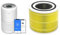 LEVOIT Smart Wifi Air Purifier for Home Bedroom 100m², CADR 240m³/h, HEPA Filter & Air Purifier Pet Allergy Replacement Filter, 3-in-1 HEPA, High-Efficiency Activated Carbon, Core 300-RF-PA, Yellow