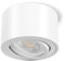 GeyouLux Foco LED Techo Superficie - Ø80x50mm Interior - Módulo 230V Incluido - 5W 500LM 4000K - Ultradelgado y Ajustable a 38° - Lámpara de Aluminio Para Salón Blanco