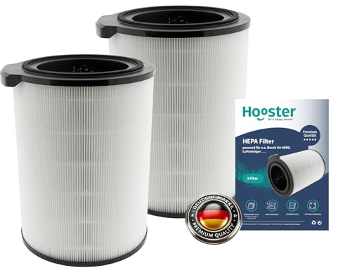 2 Filter kompatibel mit Bosch Air 6000 Luftreiniger | 360° HEPA/Aktivkohle-Filter für eine optimale Luftreinigung