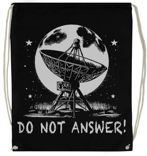 TAMBOOTEE Do Not Answer 3 Body Problem Sac De Sport Noir Avec Cordon De Serrage