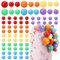 54Pcs Ball Cake Topper Decorations Rainbow DIY Cake Insert Topper Mini Foam Balls Cupcake Topper Decorations Foam Balls Cake Picks for Wedding Birthday Anniversary Baby Shower (Rainbow)