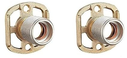 BSP Lot de 2 supports de fixation murale pour robinet de douche ou mitigeur de baignoire | Fixations de douche | Kit de montage mural | Fixations rapides | Paire |